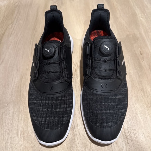 Puma Ignite Disc Golf BOA Shoes Men's Black Silver Logo Waterproof Size 11 - Picture 2 of 9